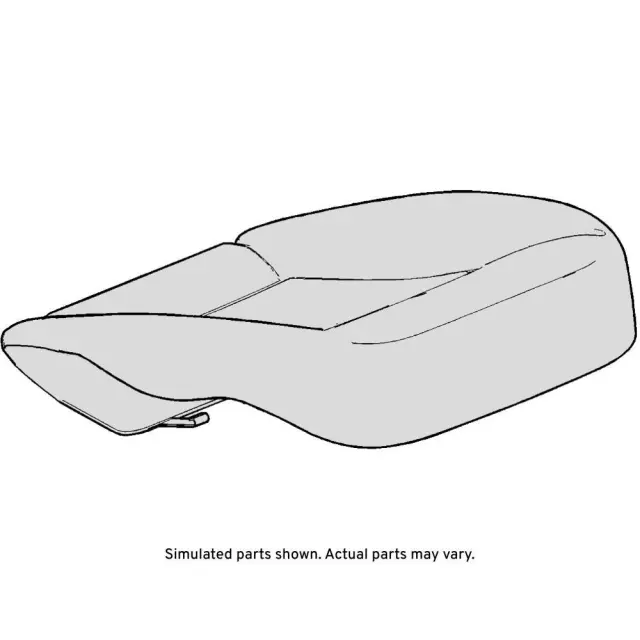 Jet Black Passenger Seat Cushion Cover