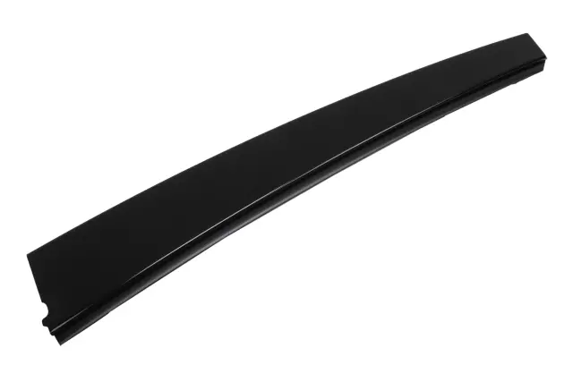 Black Rear Passenger Side Door Window Frame Front Applique