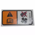 OEM NEW 98-19 Ford Lincol Mercury Radiator Fan Warning Decal XW4Z8653BA