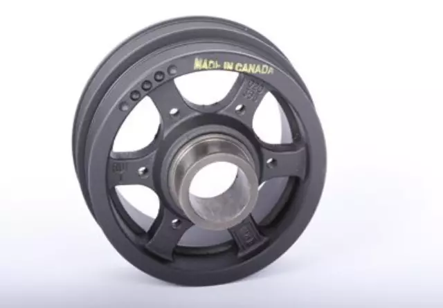 Dual Belt Crankshaft Balancer with Spacer without Keyway