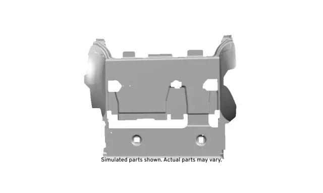 Jet Black Rear Floor Panel Carpet