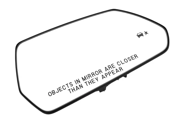 Passenger Side Door Mirror with Glass and Backing Plate