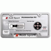 2x Audi 'Vorprung Durch Technik' License Plate Holders | Quattro | Made In Germany