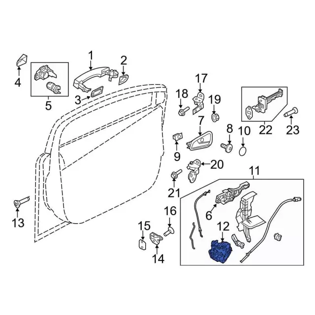 bf6z5421813d - Ford Door Latch Assembly | Levittown Ford Parts