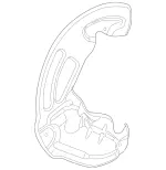 2014-2021 Mercedes-Benz - Cover Plate F Brake Disc