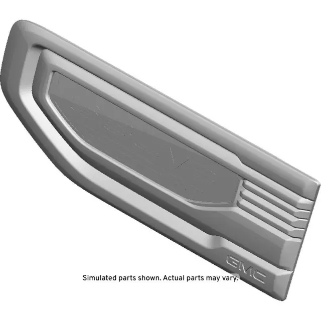 Black Front Driver Side Fender Ornamentation Vent