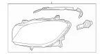 Headlamp Assembly - Left - Xenon