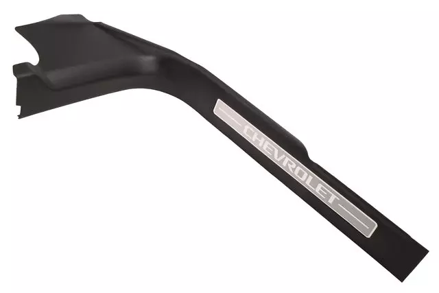 Driver Side Door Sill Plate in Black with Clips