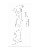 Upper Center Pillar Trim