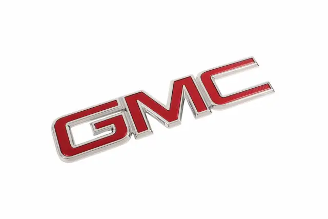 3-Piece Black & Red Elevation Door & Tailgate Emblems – Fits 2019-2021 GMC Sierra 84682634 Style