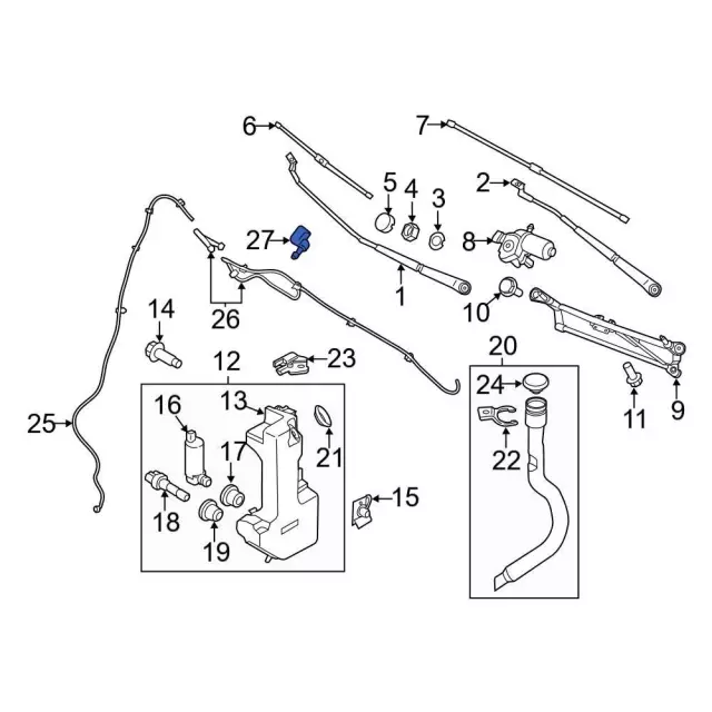 CK4Z-17603-A - Nozzle 2015-2026 Ford | Ford Parts Direct