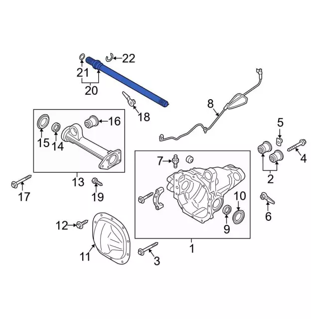 ml3z4234l - Ford Shaft Assembly Rear Axle | Levittown Ford Parts