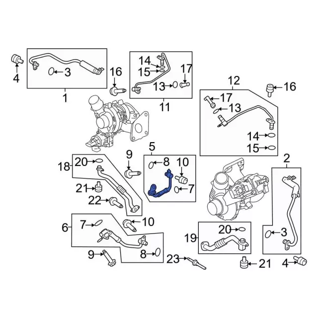 Turbocharger Coolant Line