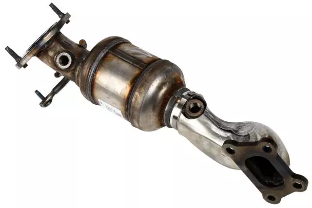 Driver Side 3-Way Catalytic Converter with Flanges, Bushings, Gasket, and Studs