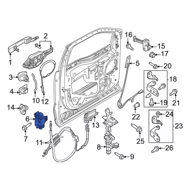ML3Z-15264A26-G - Door Lock Actuator Motor - 2021-2026 Ford