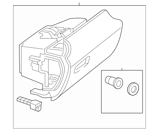 2017-2020 Mercedes-Benz Glove Box Assembly 172-680-78-00-9H14