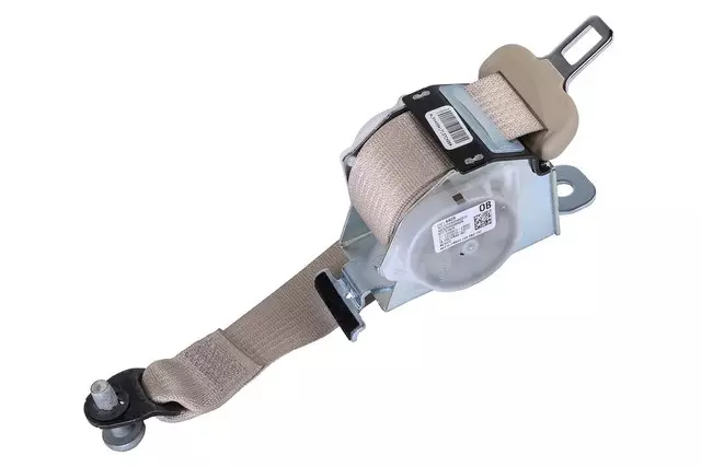 Light Neutral Rear Seat Belt with Retractor
