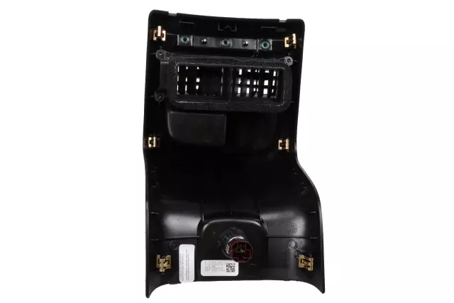 Jet Black Front Floor Console Rear Trim Panel