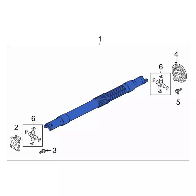 ML3Z-4602-AL - Drive Shaft 2021-2025 Ford F-150 | Ford Parts Direct