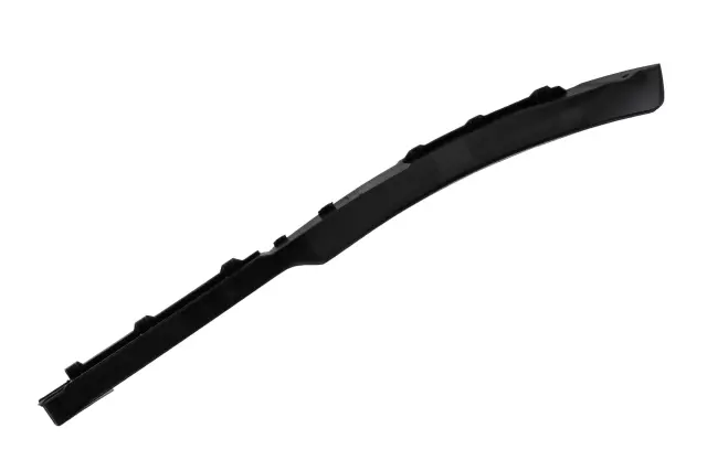 Black Front Passenger Side Bumper Fascia Outer Air Deflector