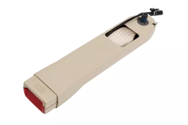 Light Neutral Driver Seat Belt with Buckle