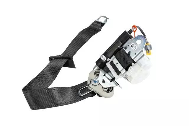 Ebony Passenger Seat Belt with Retractor and Pre-Tensioner