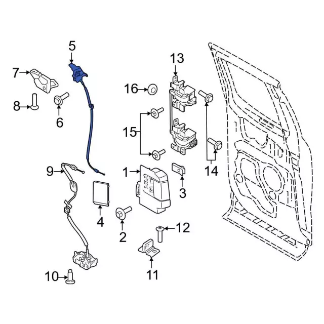 2021-2025 Ford Latch Assembly NL3Z-15219A64-E | OEM Parts Online