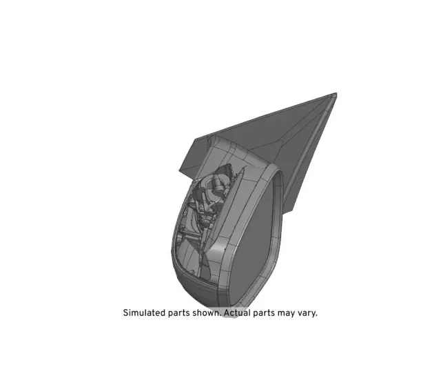 Driver Side Door Mirror without Cover