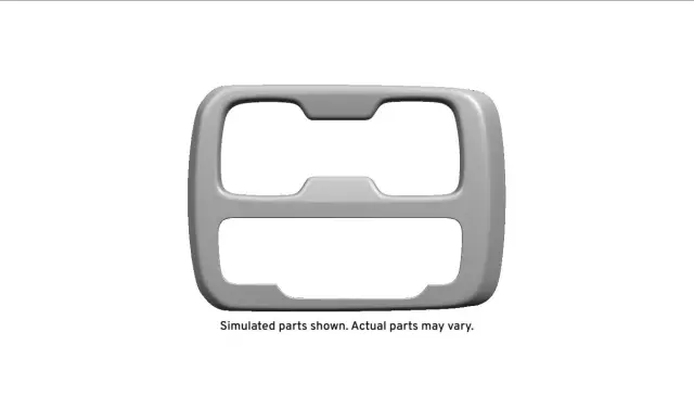 Black Carbon Metallic Front Floor Console Trim Plate