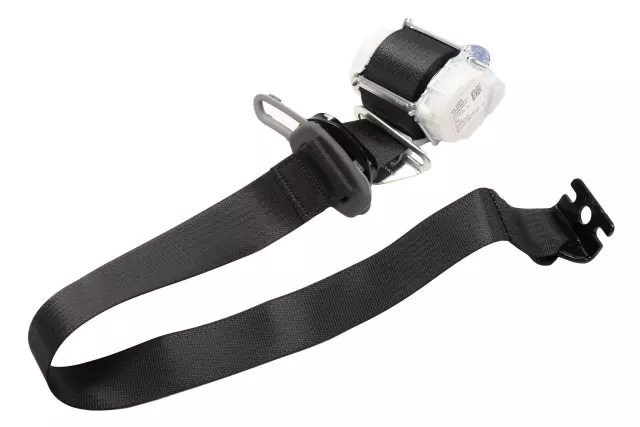 Black Rear Passenger Side Seat Belt Retractor