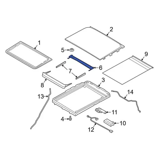 2020-2025 Ford Explorer Water Drain Panel LB5Z-7854022-A | OEM
