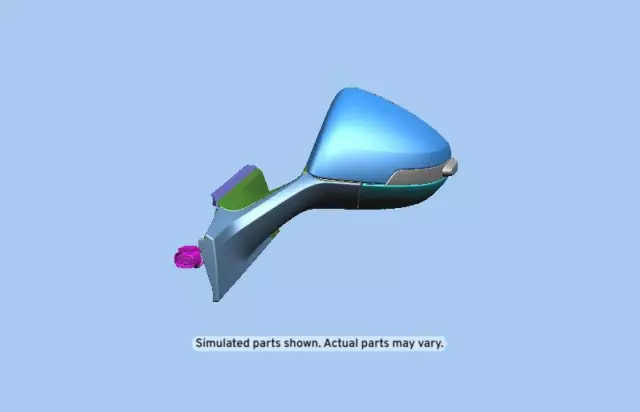 Primed Driver Side Mirror