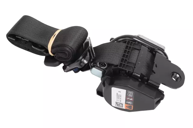 Black Passenger Seat Belt with Pre-Tensioner