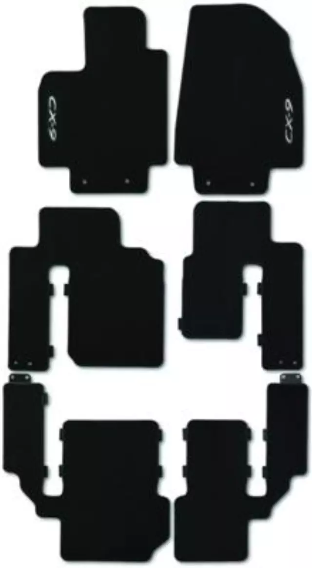 Carpet Floor Mats - Black - Rear Set
