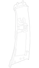 Upper Center Pillar Trim