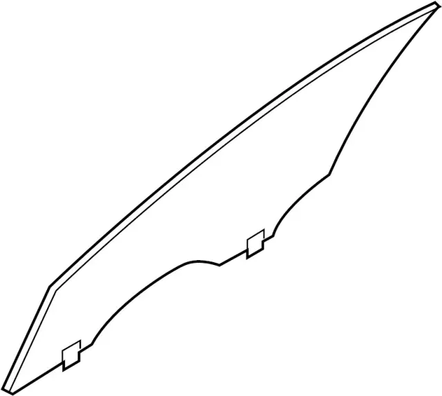 Glass Assembly-Front Door Window, Left-hand