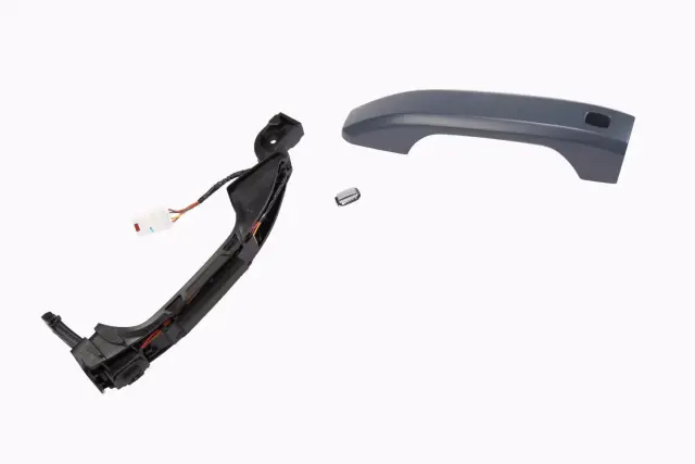 Dorman - Help Exterior Door Handle Front Left Black Without Card-Pushbutton Start, 81960