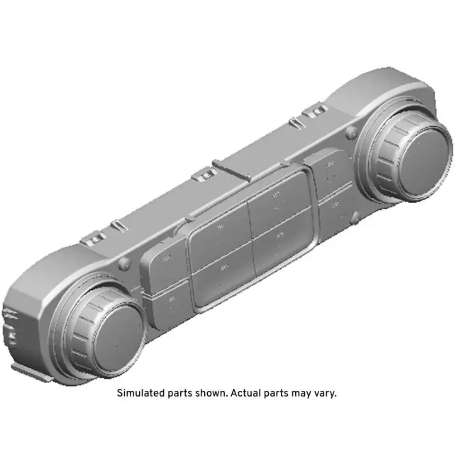 Black Carbon Heating and Air Conditioning Control Panel Assembly