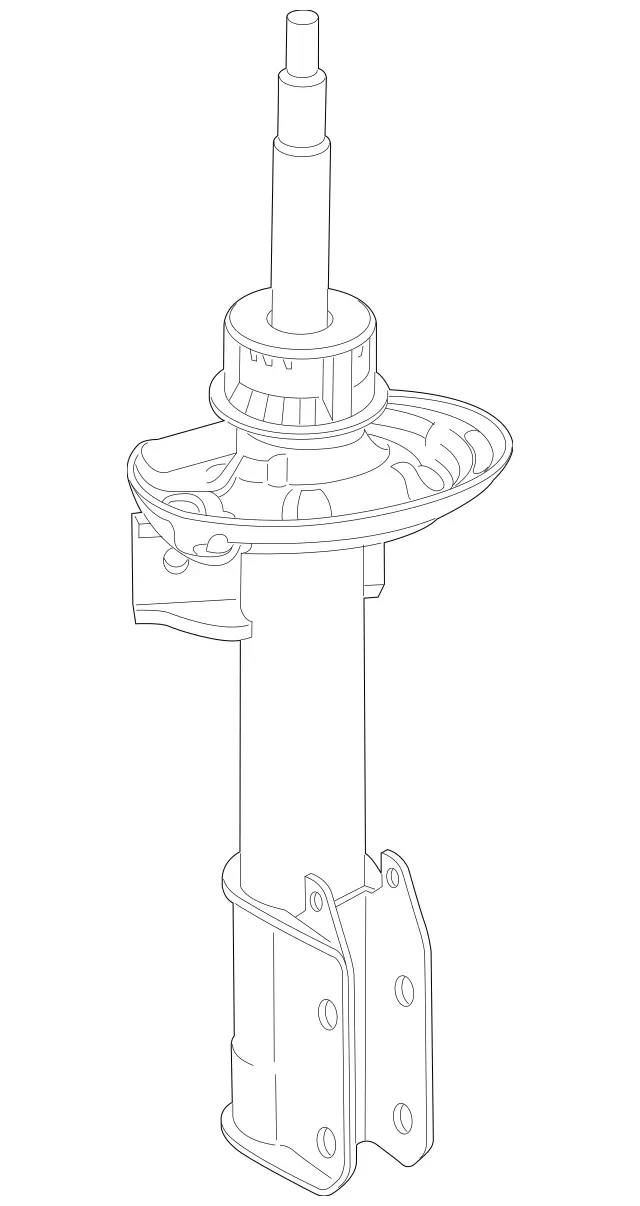 204-323-17-00-64 - Shock-Absorber Strut 2010-2015 Mercedes-Benz