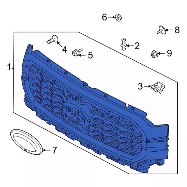 ML3Z-8200-LBPTM - Grille 2021-2023 Ford F-150 | Ford Parts Direct
