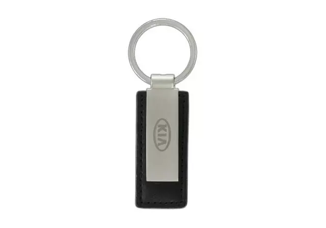 Key Chain, Black Leather