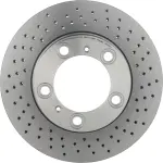 Brembo ceramic brake pad and UV coated PVT drilled brake disc kit