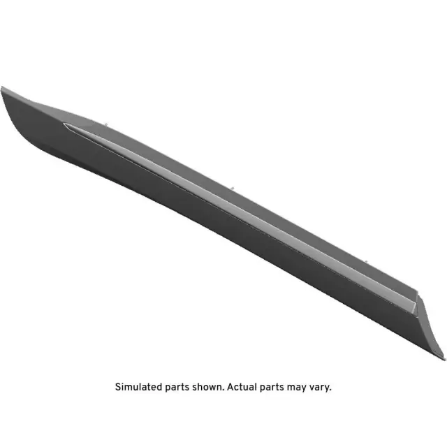 Primed Front Driver Side Door Lower Molding