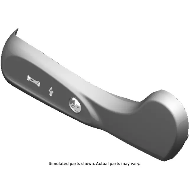 Jet Black Driver Seat Cushion Outer Finish Cover