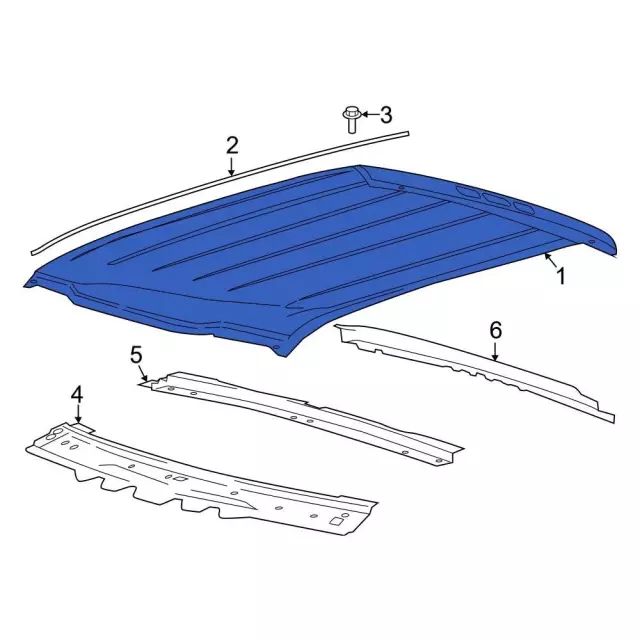 2023-2026 Ford Roof Panel LC3Z-2650202-D | OEM Parts Online
