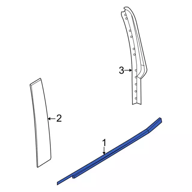 2022-2025 Ford Maverick Belt Molding NZ6Z-6025554-A | OEM