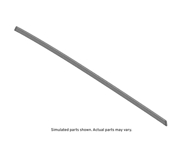 Black Rear Driver Side Door Window Upper Reveal Molding