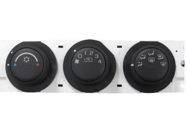Heating and Air Conditioning Control Panel with Rear Window Defogger Switch