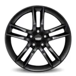19 Wheel, Front, 5 Split Spoke, Gloss Black (SOLD INDIVIDUALLY)