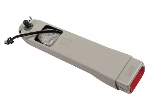 Light Neutral Driver Seat Belt with Buckle